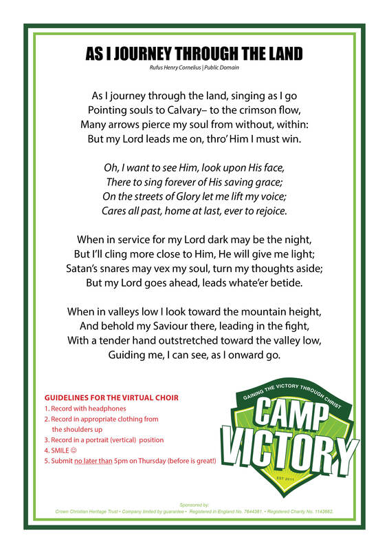 Virtual Camp Choir Lyrics